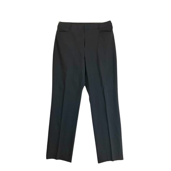 Lands' End Women's Navy Bootcut 33" Inseam Wool Blend Dress Pants Pockets SZ 10 - Picture 2 of 8